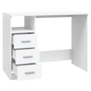 Escritorio para computadora de madera de ingeniería blanca, tamaño 40.2 pulgadas x 19.7 pulgadas x 29.9 pulgadas - Product Image 5