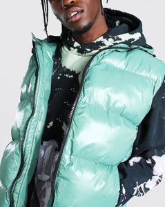 Veste sans manches matelassée coupe-vent pour homme, en coton, épaisse et chaude, de haute qualité, fournie directement par l'usine, pour l'automne et l'hiver. - Product Image 4