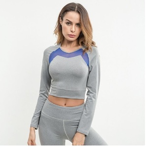 Ropa Deportiva Personalizada, Top de Manga Larga para Gimnasio y Fitness, Pantalones con Efecto Push-Up, Conjuntos de Yoga para Mujer, Costuras Sin Costuras - Product Image 6