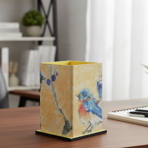 Portalápices de Madera Esmaltada de Primera Calidad, Personalizado con Impresión, Organizador de Escritorio Moderno con Pantalla de Temperatura para Oficina y Hogar - Product Image 3