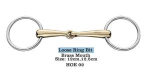 Bocado de Anillas Sueltas Premium para Equitación con Boquilla de Goma, Construcción de Latón Hueco y Hierro Dulce, Servicios OEM y ODM - Product Image 3