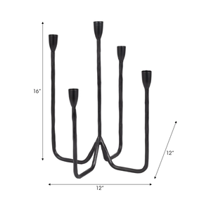 Wholesale <b>Black</b> <b>Candlestick</b> Holder for Weddings & Festivals Elegant Party Decoration with Candle Jars - Product Image 3