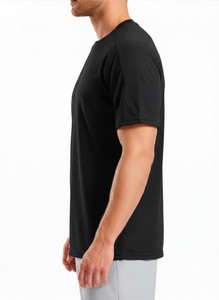 เสื้อยืดผ้าฝ้ายลำลองสำหรับบุรุษ แขนสั้น คอกลม ใส่สบาย ระบายอากาศได้ดี สีพื้น ใส่ได้ทุกวัน เหมาะสำหรับออกกำลังกาย สไตล์สตรีท - Product Image 5