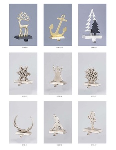 Modern Aluminum Crafts Decorative <b>Snowflake</b> Stocking Holder for Christmas Home <b>Decoration</b> Living Room Bedroom Table Decor Eco - Product Image 6