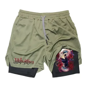 Ropa Deportiva, Trajes de Baño, Pantalones Cortos de Verano Sublimados de Doble Capa de Poliéster Estampado de Alta Calidad para Hombre y Mujer - Product Image 2