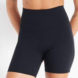 Shorts de sport taille haute extensibles pour femmes avec logo personnalisé – Yoga, fitness, gym, activewear - Product Image 1