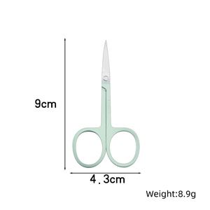 Ciseaux de précision pour sourcils et cils, lame droite, manche en céramique, en acier inoxydable, pour la beauté ANAAIF - Product Image 4