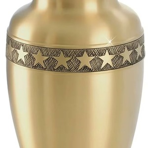 High Trending Brass Adult Cremation Urns <b>Top</b> Classic Metal Funeral Urns For Human Ashes Customized Size Shape Colour - Product Image 4