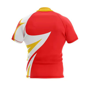 ชุดรักบี้แบบซับลิเมชั่นคุณภาพสูงสำหรับผู้ชาย ระบายอากาศได้ดี ไซส์ใหญ่ เสื้อกีฬาขายส่ง ชุดทีมพร้อมปรับแต่งได้ - Product Image 2