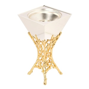 Luxury Bakhoor Burner – Gold & Silver Metal Incense Burner – Arabic Oud Burner for Home Fragrance, Islamic <b>Decor</b> & Gift - Product Image 1