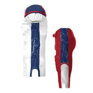 Conjunto de Uniforme de Fútbol Americano, Camiseta Blanca con Número 23 Rojo y Pantalones Rojos, Cuello en V, Manga Corta, Absorbe la Humedad, para Hombre Adulto - Product Image 3