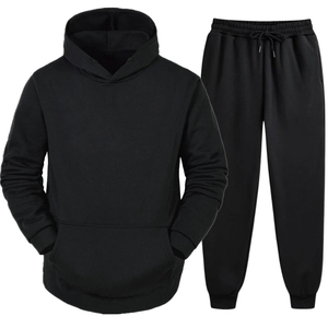 Ensemble de survêtement d'hiver pour homme, coupe classique, sweat à capuche zippé, tenue de jogging, mode urbaine, vêtements de sport - Product Image 2