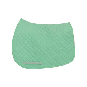 Tapis de selle matelassé vert menthe en microfibre, accessoire d'équitation - Product Image 1