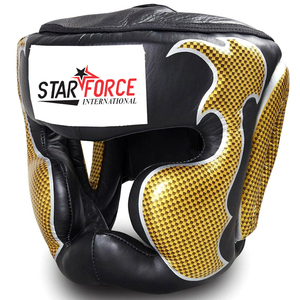Casque de boxe intégral de marque OEM avec matériaux EVA et PU pour l'entraînement de Muay Thai, MMA et Kickboxing - Durable et protecteur - Product Image 4