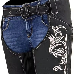 Custom Outdoor Sports Full Long Bull <b>Chaps</b> Men Horse <b>Riding</b> Leather Cowhide Leather <b>Chaps</b> New Design Customized Color - Product Image 1