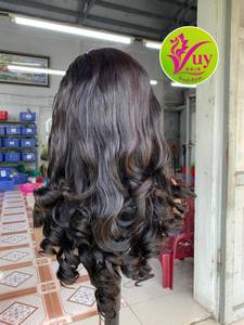 Peluca de Cabello Humano 100% Real, Cabello Virgen de Alta Calidad, Corte Profundo, Doble Trama, Cutícula Alineada, Venta al Por Mayor - Product Image 3