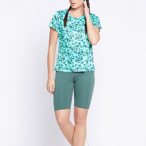 เสื้อผ้าผู้หญิงสั่งทำพิเศษ สไตล์ลำลองสำหรับฤดูร้อน คอเสื้อพิมพ์ลายแบบซับลิเมชั่น ผ้าถัก 100% คอตตอน ย้อมสีพื้น ระบายอากาศได้ดี แห้งเร็ว คุณภาพสูง - Product Image 6