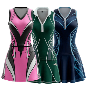 Vestidos de Tenis y Netball Sublimados para Mujer, Uniformes Deportivos sin Mangas con Nombre del Jugador, Uniformes de Tenis - Product Image 3