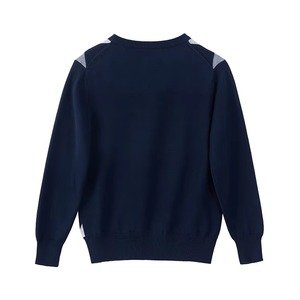 Pull en acrylique rayé pour garçons, collection automne, léger, respirant, en maille confortable, idéal pour une tenue décontractée toute la journée - Product Image 2