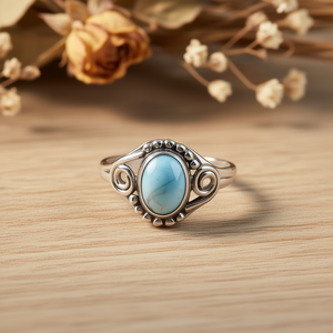 แหวนมอสซาไนต์สีน้ำเงินลาริมาร์ 3.1 กรัม - Product Image 3