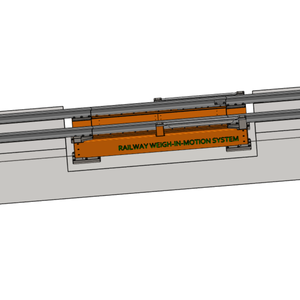 Báscula ferroviaria OEM de 70 toneladas/hora con precisión de 0.5, velocidad de pesaje de trenes de 0-20 km/h - Product Image 3