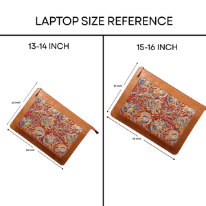 Housse pour ordinateur portable en cuir véritable, motif imprimé, avec logo personnalisé, sac de voyage d'affaires - Product Image 5