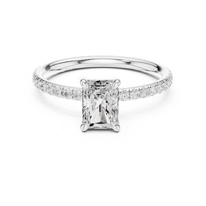 แหวนหมั้นเพชรทรงรัศมี 1 กะรัต เพชรเลี้ยงในห้องปฏิบัติการ ขายดี ทอง 14K พร้อมใบรับรอง IGI VS1 E สำหรับวันครบรอบแต่งงาน - Product Image 3