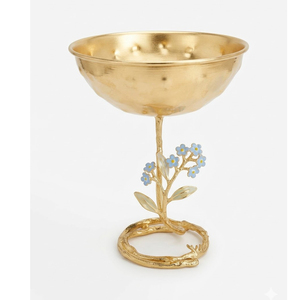 Round Metal Bowl Unique Shiny Finish Centerpiece for Serving <b>Chocolate</b> Fruits <b>Weddings</b> Stylish Table - Product Image 1