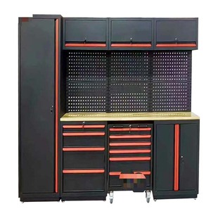 Gabinete de Herramientas Modular de Acero Industrial de Alta Resistencia, Banco de Trabajo con Organizador de Panel Perforado, 10 Cajones, con Cerradura, 500 kg, OEM - Product Image 2