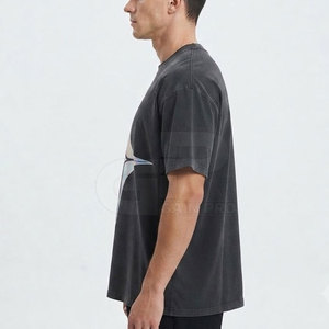 T-shirt imprimé réfléchissant pour hommes, en coton de qualité supérieure, col rond, décontracté, léger, élégant, vêtements d'été pour tous les jours - Product Image 6