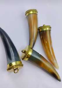 Bohemian Horn Necklace luxury handmade pendant horn crafted Unisex Fashion Jewelry Set new natural horn jewelry necklace - Product Image 4