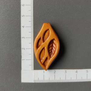 Wooden Leaf Pendant Necklace Hand Carved Natural Design Lightweight Daily Wear Jewelry Crafted From Wood - Product Image 6