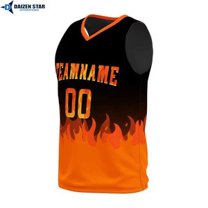 Custom Sublimated V-Neck Basketball Jersey Sleeveless Polyester Moisture Wicking Team Name Elastic Waist Athletic Fit Unisex - Product Image 4