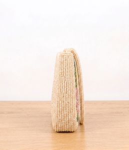 Magnifique sac à bandoulière artisanal perlé, couleur unie, design durable, idéal pour les voyages et les tendances de la mode moderne - Product Image 4