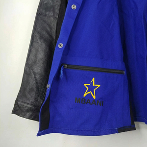 Chaqueta de Trabajo MBAANI Azul de Manga Larga, Resistente a la Radiación, al Fuego y al Calor (500°C), con Botones al Frente, Corte Regular, Ropa de Trabajo de Seguridad - Product Image 6