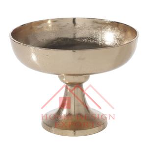 <b>Large</b> Golden Compote Flower Bowl <b>Vase</b> for Wedding Table Centerpieces Solid Aluminium Golden Pedestal Bowl <b>Vase</b> Best Seller - Product Image 1