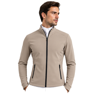 Veste de sport équestre pour homme, légère, en softshell imprimé, col montant, pour activités de plein air - Product Image 1