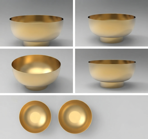 Hot Gold Plaqué Métal Rond Designer Bols De Service Hot Design Pas Cher Vaisselle Bol pour La Maison Hôtel et Restaurant Bol De Service - Product Image 6