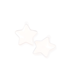 ILAN Ornamento a Stella Trasparente 10cm Decorazione Natalizia Trasparente 1pz - Product Image 2