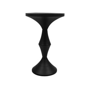 Table d'appoint géométrique moderne en résine noire, mobilier de salon intérieur, décoration, design durable - Product Image 1