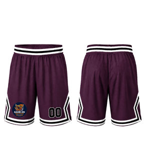 Ropa Deportiva Unisex, Pantalones Cortos de Baloncesto de Malla Transpirable e Impermeable, 100% Poliéster, con Estampado por Transferencia de Calor, Números de Equipo Personalizados - Product Image 1