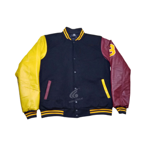 Dernière Collection – Blouson d'Hiver Oversize Style Letterman pour Homme en Coton/Laine, Col Montant, Respirant et Écologique - Product Image 1