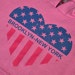 Sweat à capuche '' SOSH 4 Hoodie '' pour fille, imprimé cœur de Brooklyn - Product Image 2