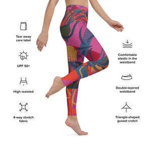 Leggings Deportivos de Cintura Alta con Cordón Ajustable para Mujer, Sublimados, Sólidos, para Gimnasio, Running, Fitness y Yoga, Venta al Por Mayor, Suministro OEM - Product Image 5
