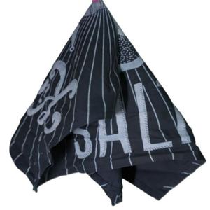 Serviette de cuisine carrée en coton pur tissé, motif nid d'abeille, séchage rapide, design gaufré avec crochet, facile à nettoyer, motif rayé, vente en gros - Product Image 4