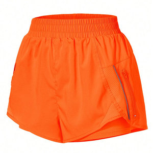 Shorts de yoga personnalisés pour femmes, mélange polyester-spandex, taille haute, pour marques de fitness et commandes de fabrication de vêtements en gros - Product Image 5