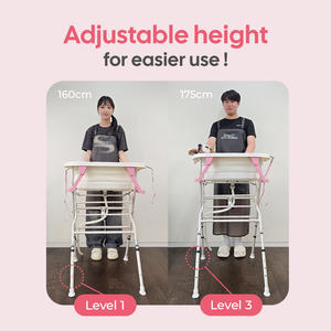 HEDYS GROOMING Portable Adjustable Pet <b>Bath</b> Tub Stand-3-Level Height <b>Foldable</b> Stable Lightweight Frame for Grooming - Product Image 5