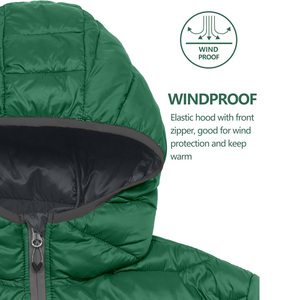 Premium <b>Men</b> <b>Long</b> Hooded Windproof Puffer <b>Jacket</b> Custom Branding Front Soft Insulated Strong Zip Closure Verified Private Label - Product Image 4
