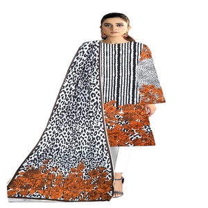 ชุดกีฬาปาร์ตี้ปากีสถาน salwar kameez ชุดสนามหญ้า3ชิ้นสำหรับผู้หญิงดีไซน์สวยใส่ประจำวันโดย AF Fashion VOL 5พร้อมทำ - Product Image 1