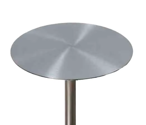 Modern Adjustable Height Iron Coffee <b>Table</b> with Glass Top <b>Small</b> <b>Round</b> Design for Apartment Living Room Furniture by Lumetal - Product Image 1